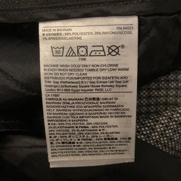 Banana Republic Dress Printed Stripe Black Pants - Picture 8 of 10